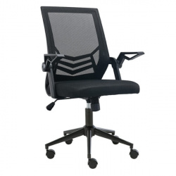 SILLA OPERATIVA NITRO CON BRAZOS ABATIBLES MESH Y ASIENTO NEGRO 